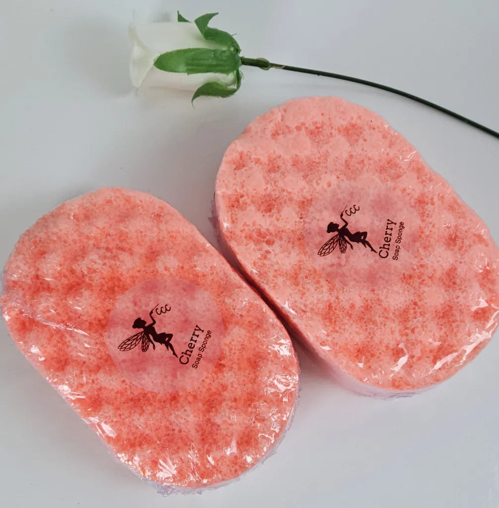 Cherry - Exfoliating Soap Sponge