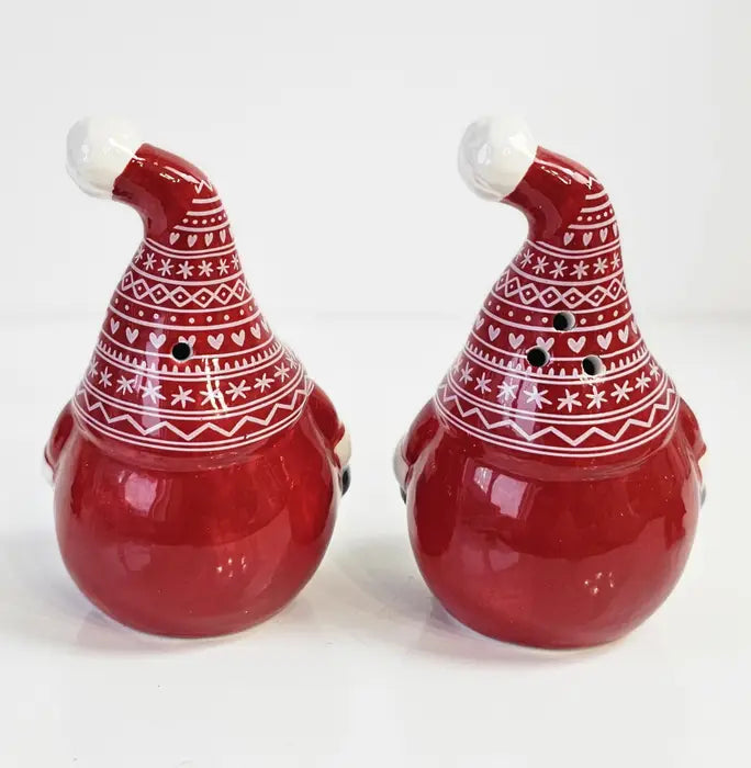 Christmas Gonk Ceramic Salt & Pepper Set, 9cm