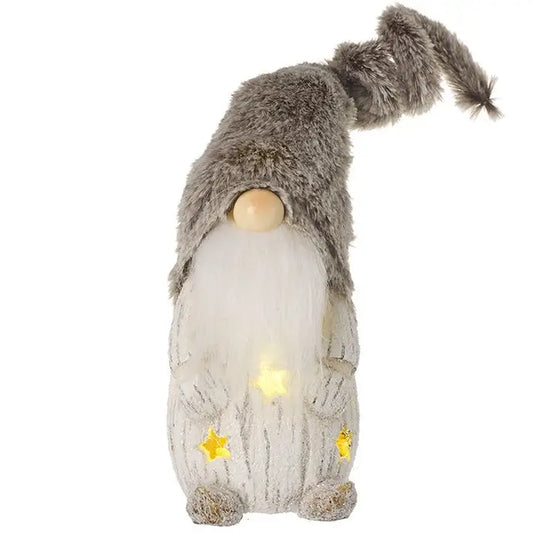 LED Gonk With Faux Fur Hat, 20cm