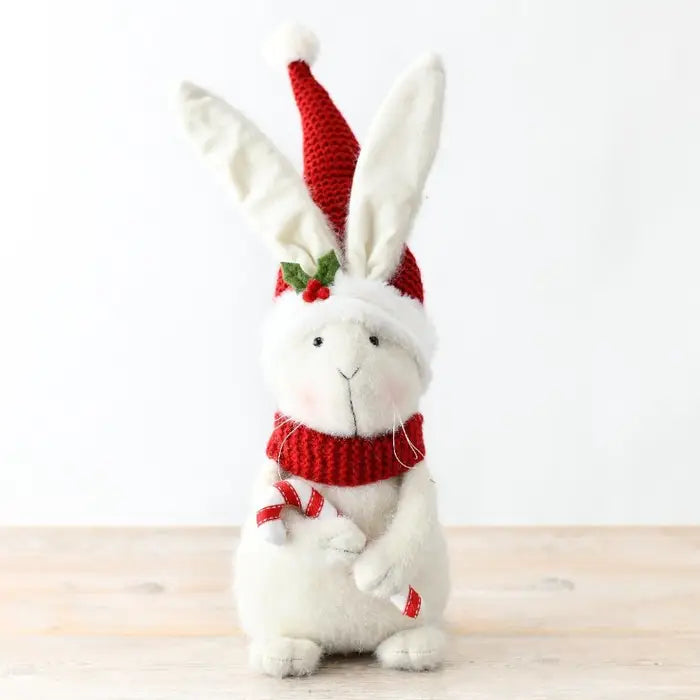 Festive Fabric Rabbit, 50cm