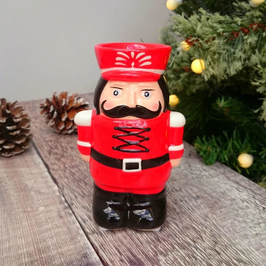 Nutcracker Wax Melter / Oil Burner, 13.5cm - Red