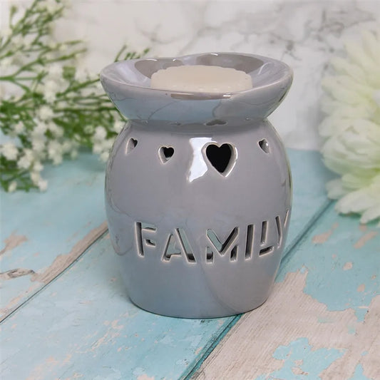 Ceramic Wax Melter Cut Out Family Design