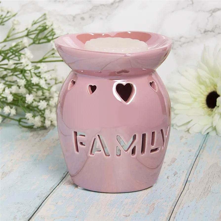 Ceramic Wax Melter Cut Out Family Design